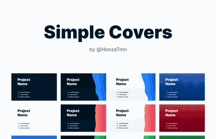 Simple File Covers for Figma  - Free Figma Template