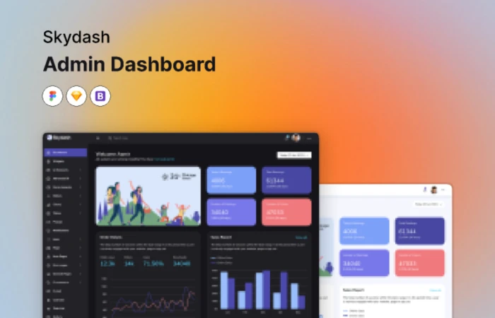 Skydash | Admin Dashboard  - Free Figma Template
