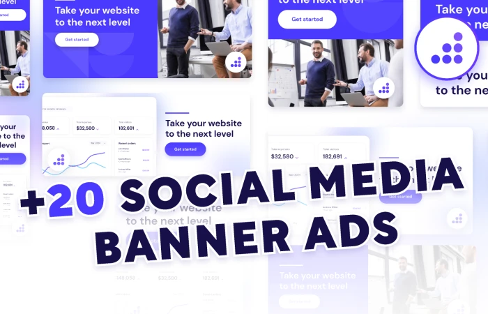 Social Media Banner Ads | BRIX Templates  - Free Figma Template