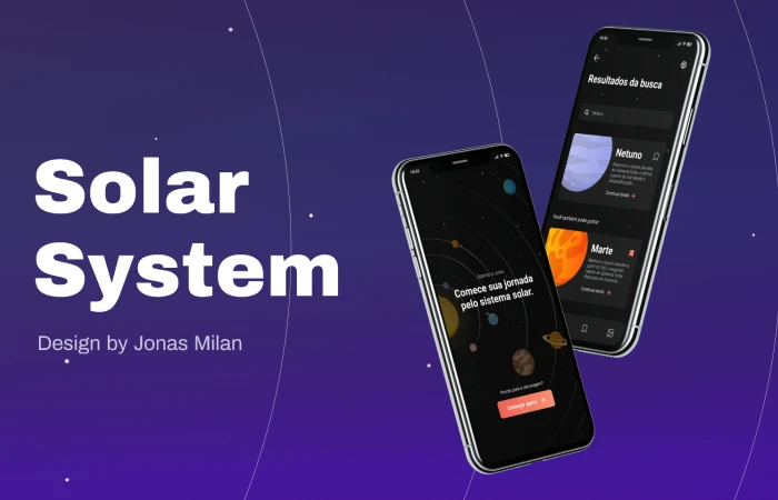 Solar System - Jonas Milan  - Free Figma Template