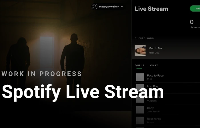 Spotify UI - Live Streaming  - Free Figma Template