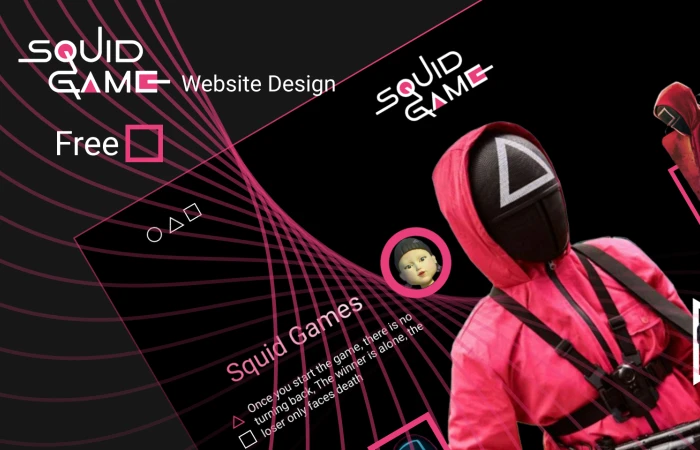 Squid Game Website  - Free Figma Template