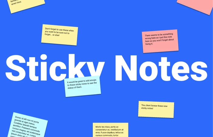 Sticky Notes  - Free Figma Template