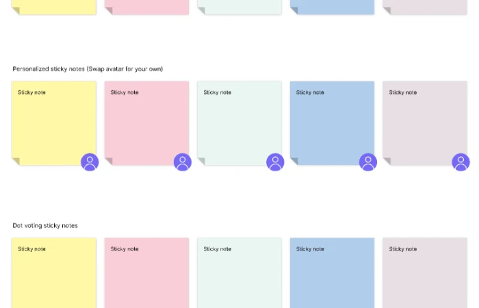 Sticky notes  - Free Figma Template