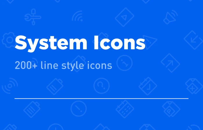 System icon  - Free Figma Template