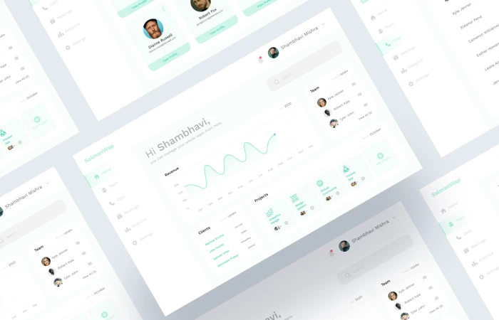 Team Management Dashboard  - Free Figma Template