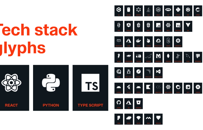 Tech Stack Glyphs  - Free Figma Template