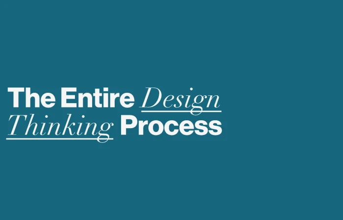 The Entire Design Thinking Process  - Free Figma Template