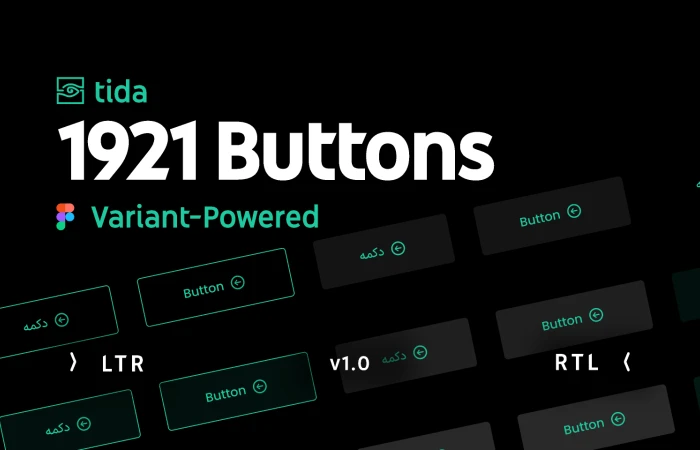 Tida Buttons Variants  - Free Figma Template