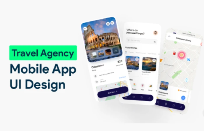 Travel Agency Mobile App UI Design  - Free Figma Template