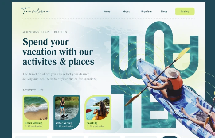 Travelopia  - Free Figma Template