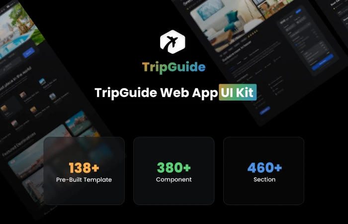 TripGuide Booking web app  - Free Figma Template