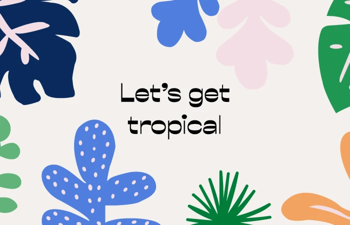 Tropical leaf pattern  - Free Figma Template
