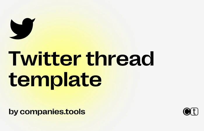 Twitter thread template  - Free Figma Template