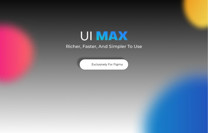 Ui Max - Create a complete website faster  - Free Figma Template