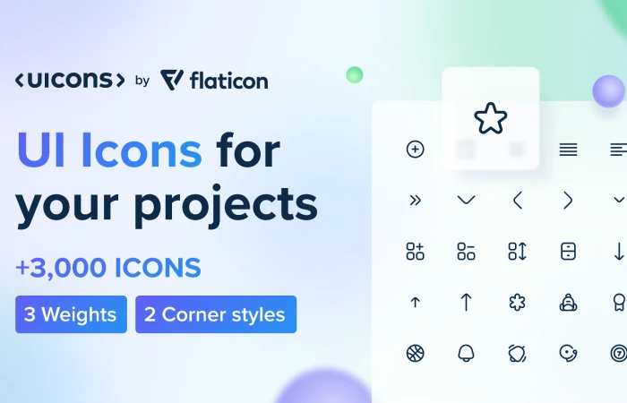 Uicons by Flaticon | Free interface icons  - Free Figma Template