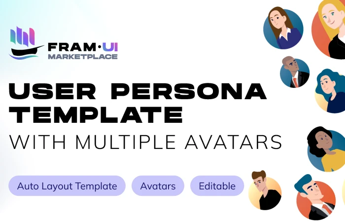 User Persona with Multiple Avatars - Free  - Free Figma Template