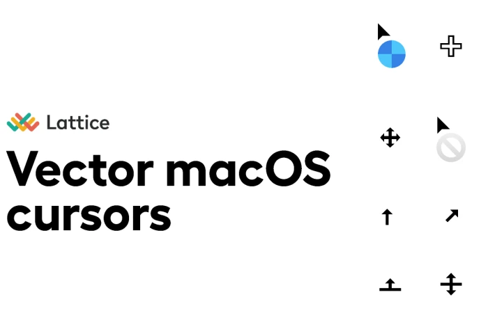 Vector macOS cursors  - Free Figma Template