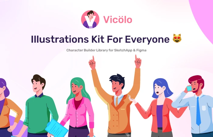 Vicolo Illustrations Kit  - Free Figma Template