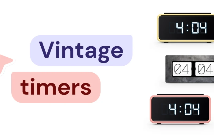Vintage timers   - Free Figma Template