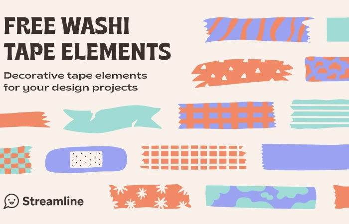 Washi Tapes Free Elements  - Free Figma Template