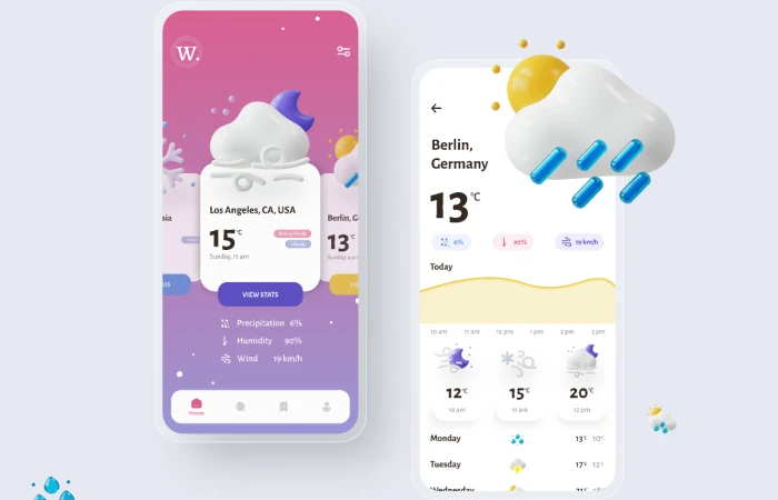 Weather App  - Free Figma Template
