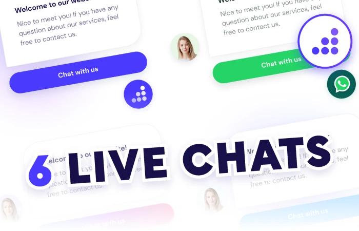 Website Live Chat Bubble | BRIX Templates  - Free Figma Template
