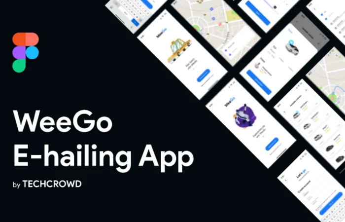 WeeGo E-Hailing Mobile App UI Screens  - Free Figma Template