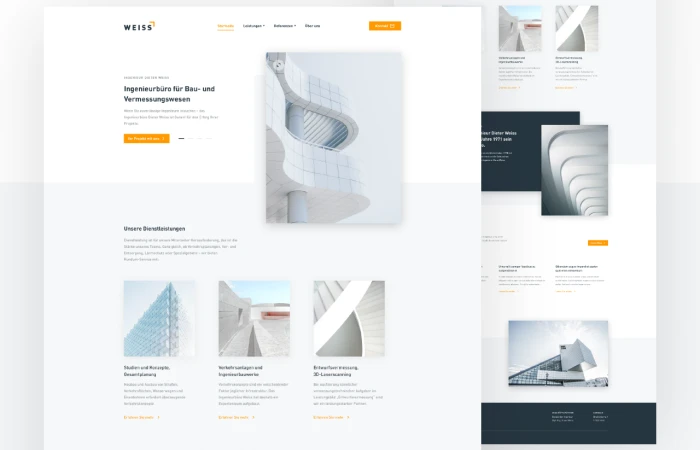 Weiss - Landing Page  - Free Figma Template