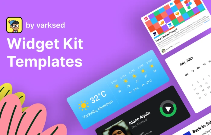 Widget Kit Templates  - Free Figma Template