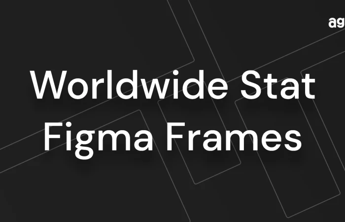 Worldwide Stat Figma Frames  - Free Figma Template