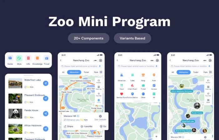 Zoo Mini Program  - Free Figma Template