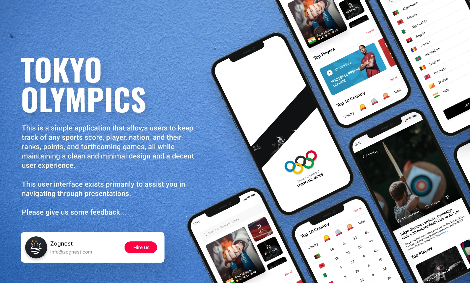 Tokyo Olympics for Figma and Adobe XD
