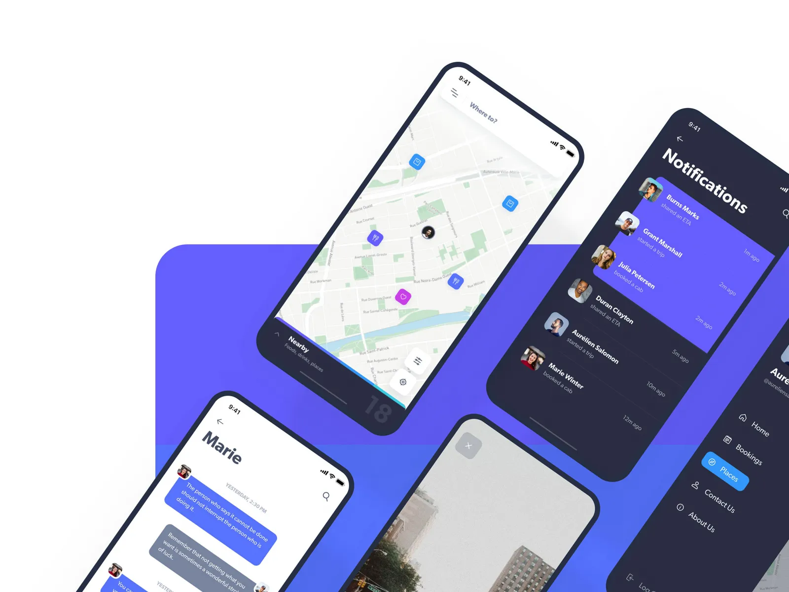 Transportation UI Kit  - Free Figma Template