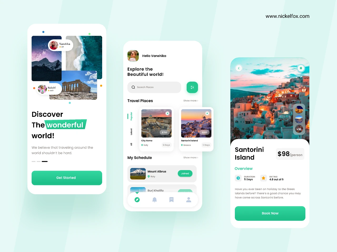 Travel App for Figma and Adobe XD