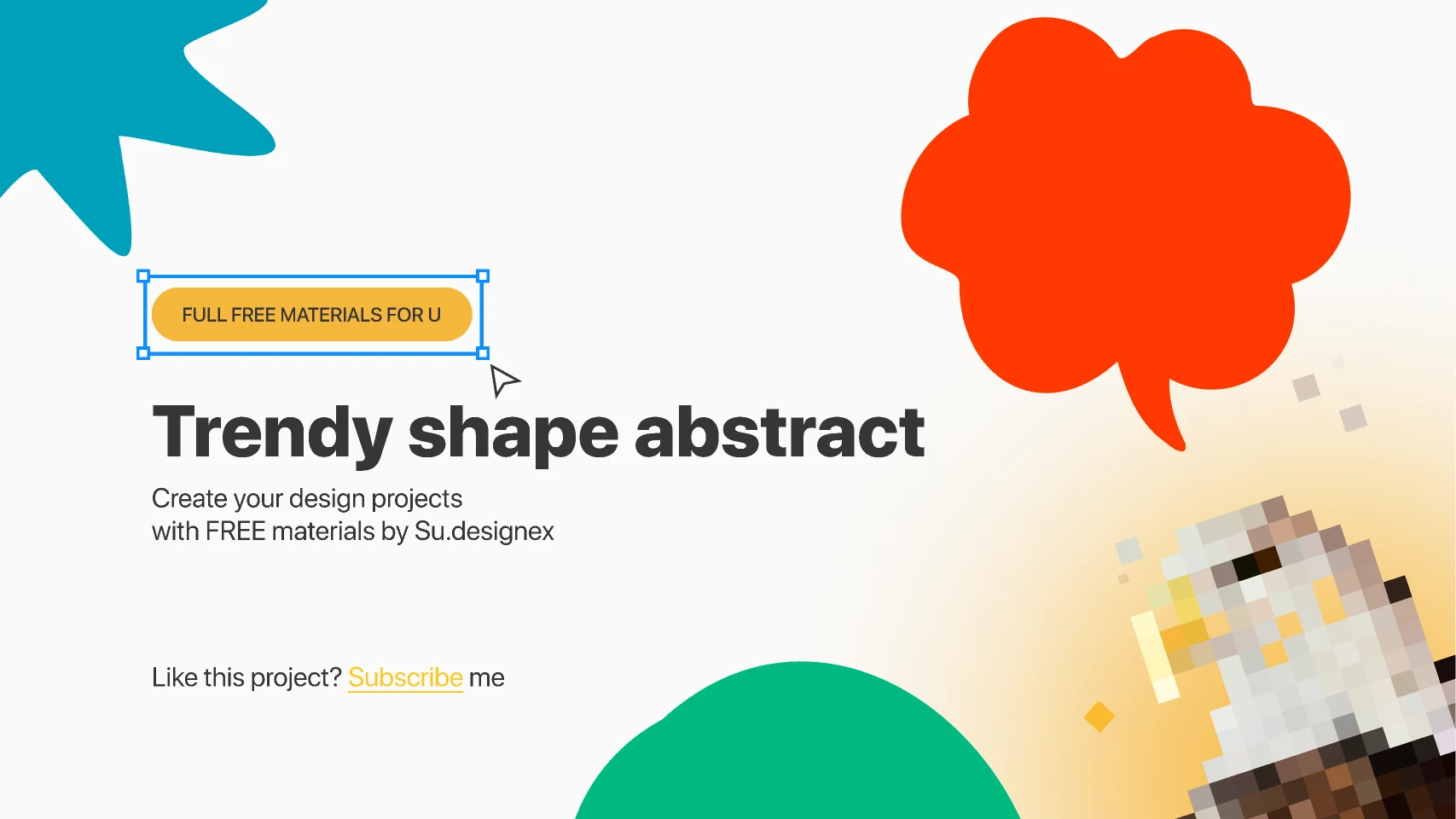 trendy shape abstract for Figma and Adobe XD