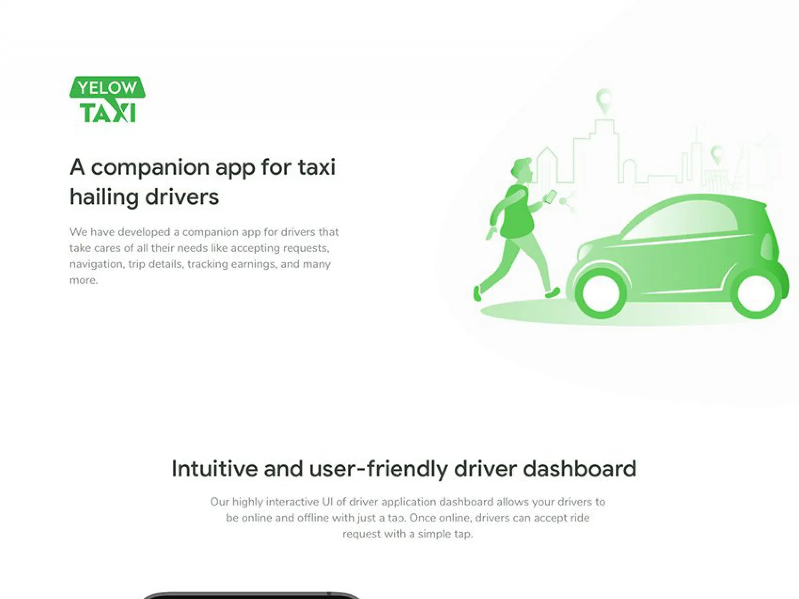 Uber Taxi App Design  - Free Figma Template