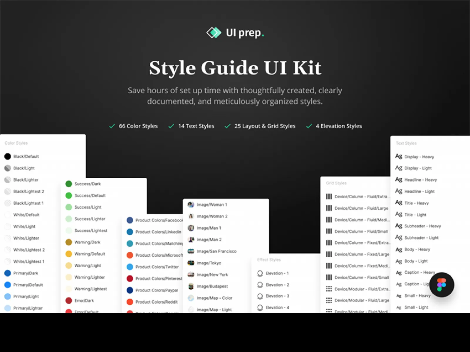 UI Prep Style Guide  - Free Figma Template