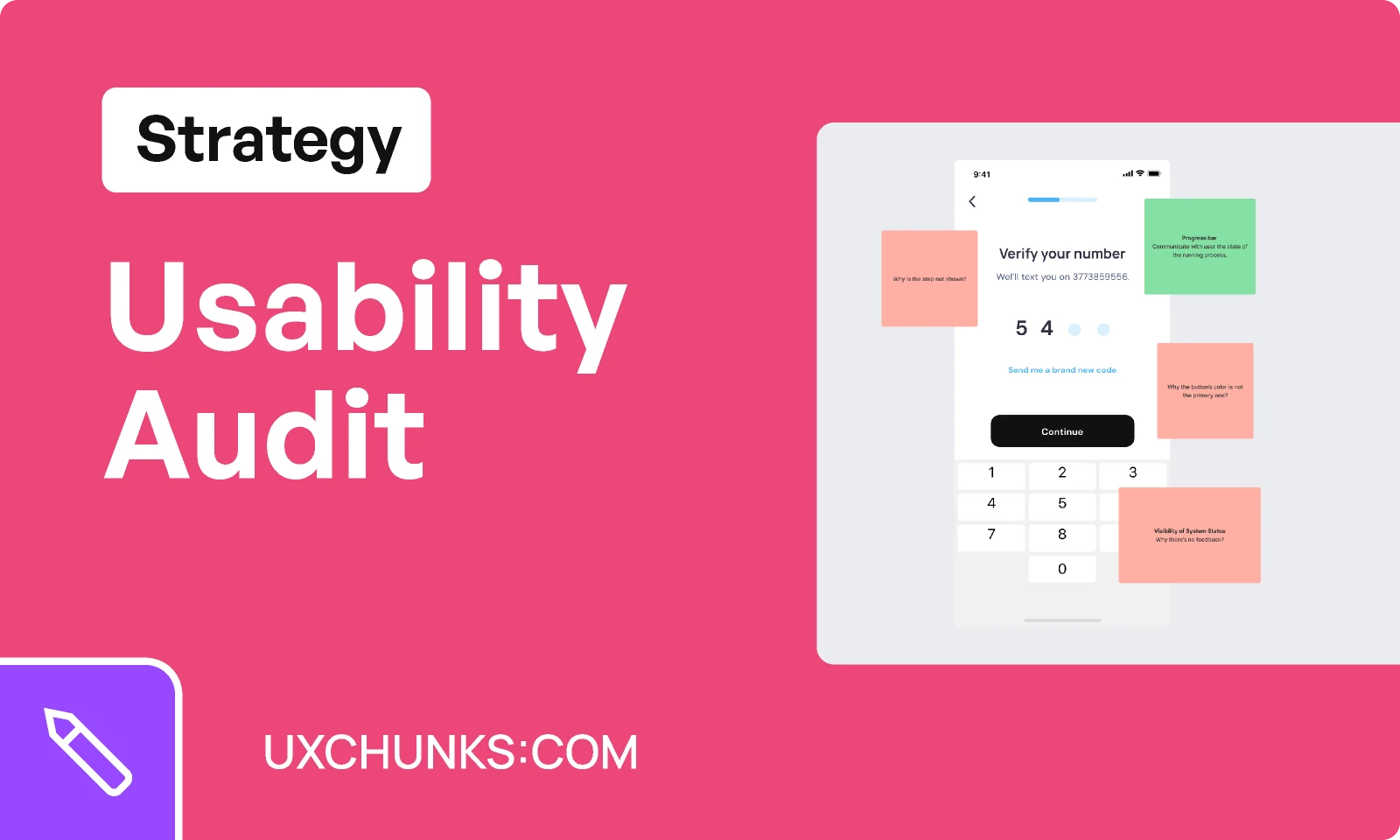 Usability Audit (FigJam) - uxchunks.com for Figma and Adobe XD