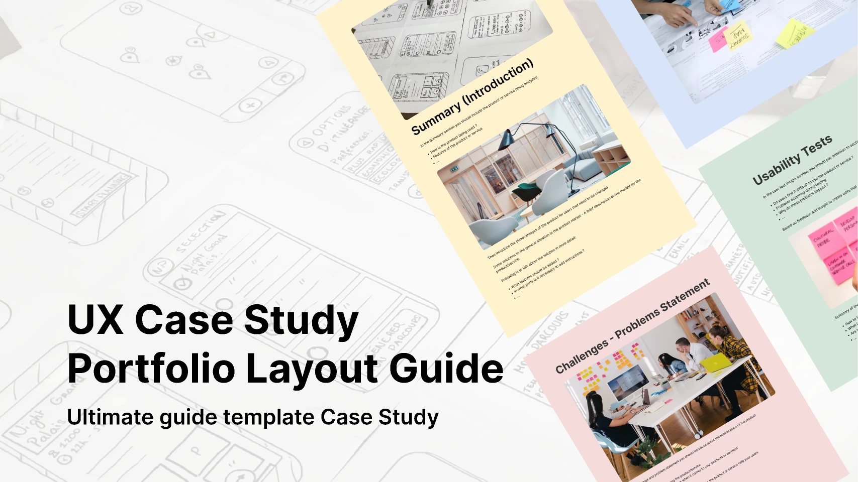 UX Case Study Portfolio Layout Guide for Figma and Adobe XD