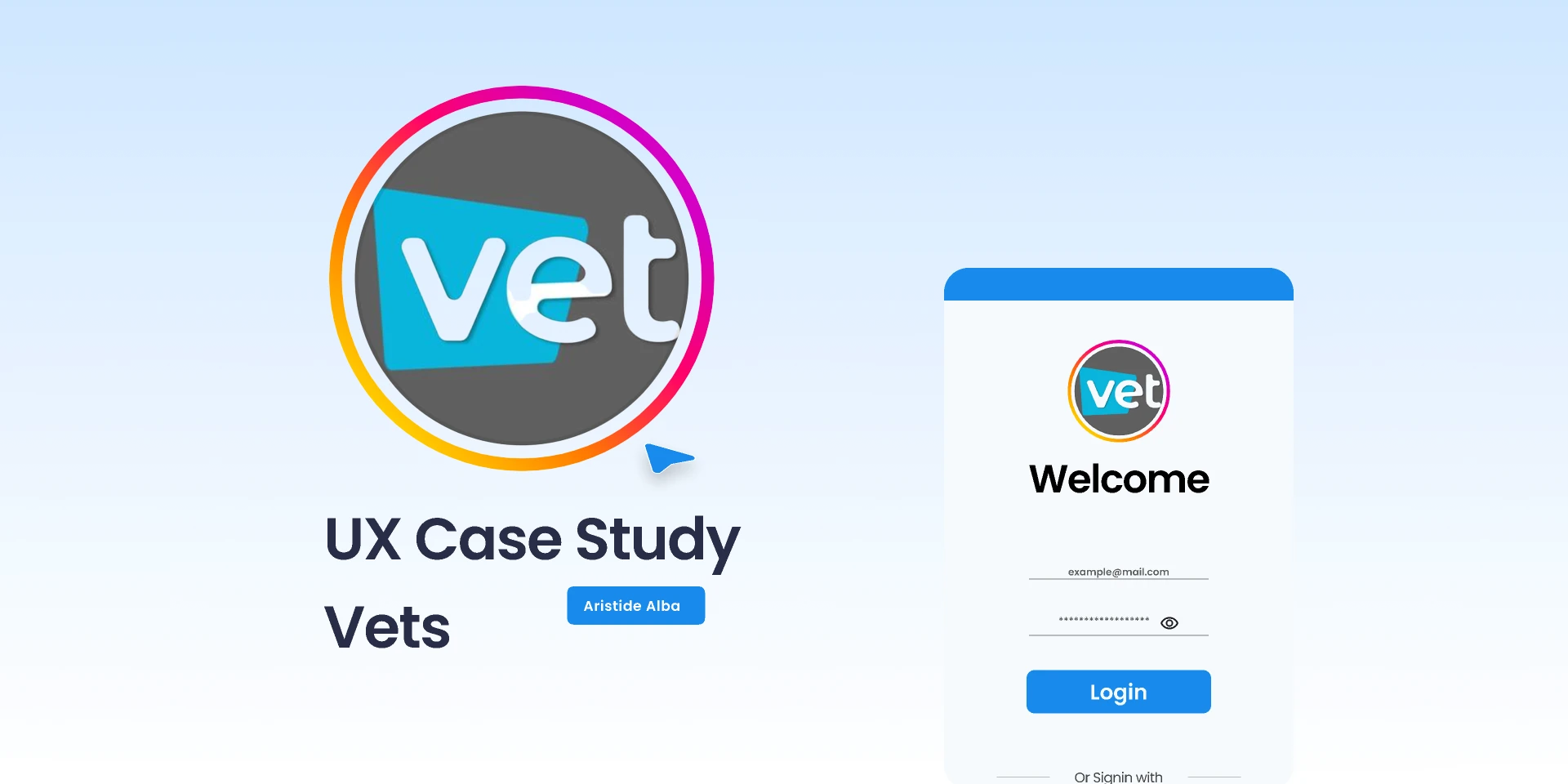UX Case Study Vets for Figma and Adobe XD