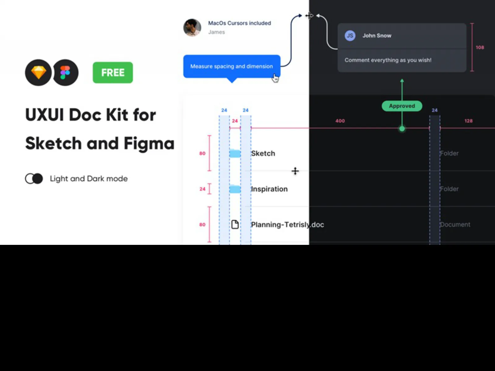 UXUI Doc Kit  - Free Figma Template