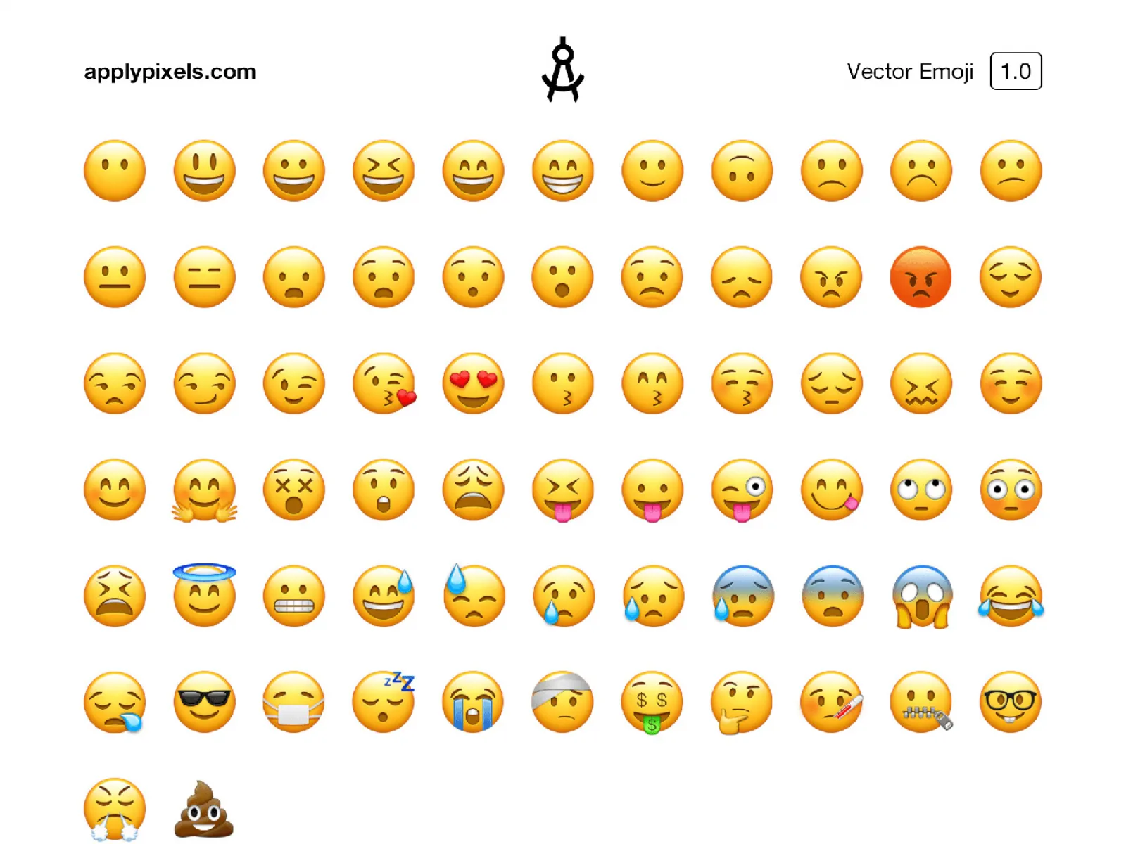 Vector Emoji Icons  - Free Figma Template