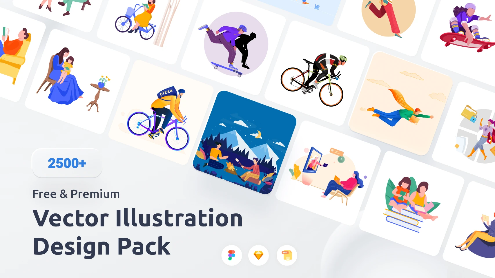 Vector Illustration Design Pack for Figma and Adobe XD