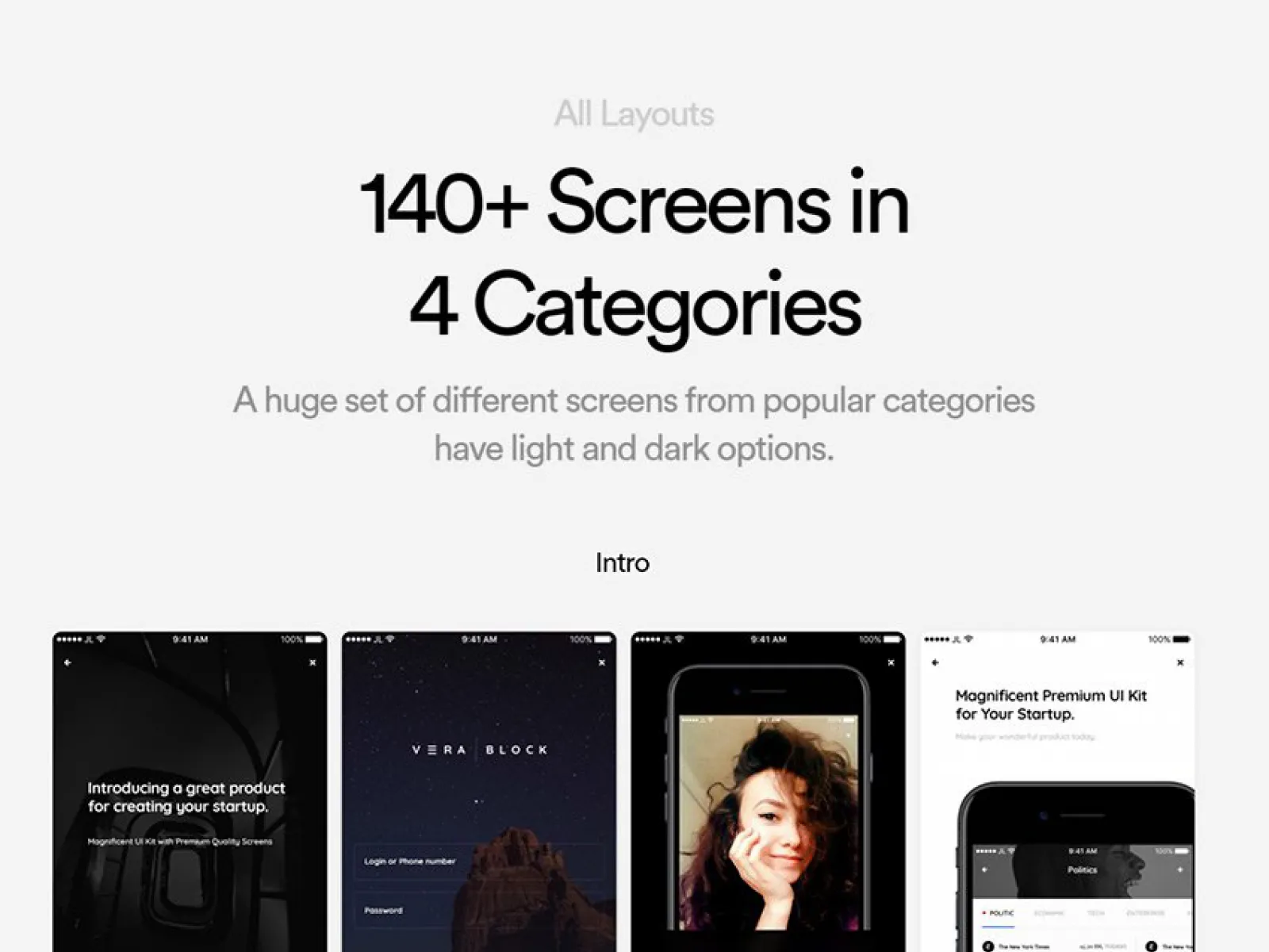 Vera Block Mobile UI Kit  - Free Figma Template