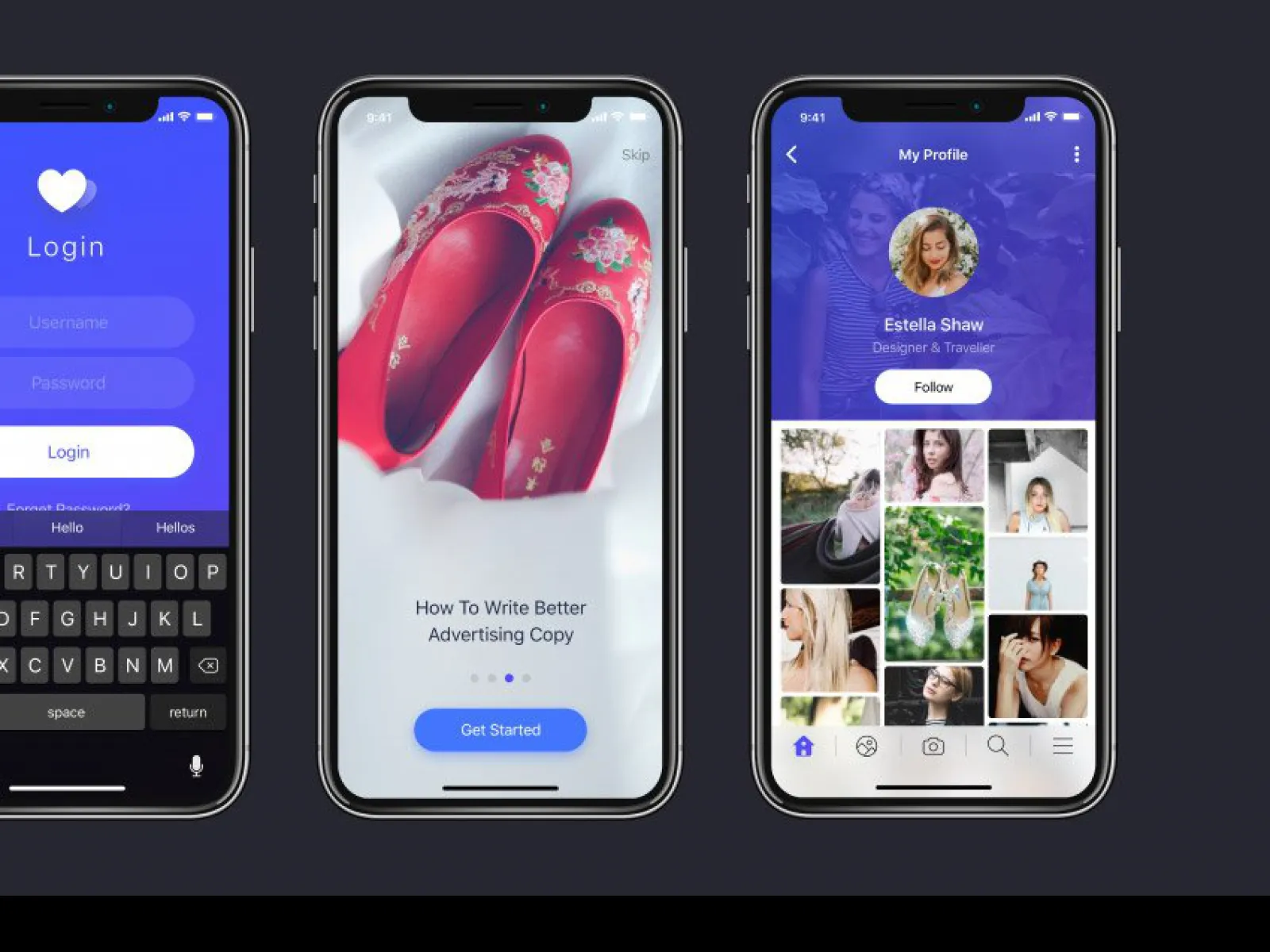 Verb Free UI Kit for iPhone X  - Free Figma Template
