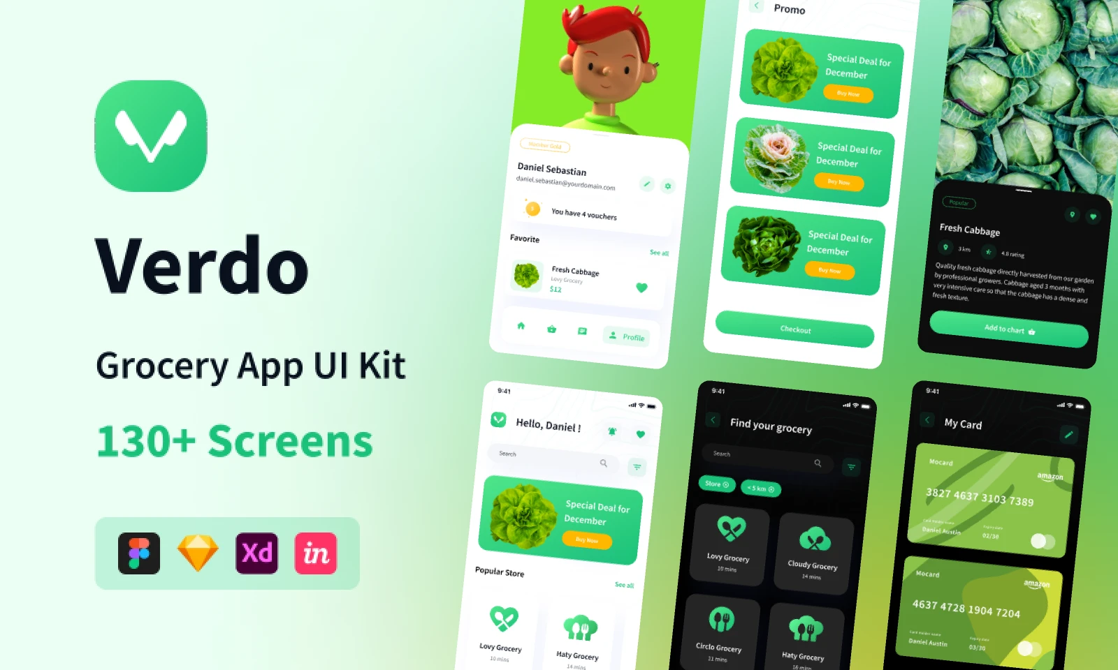 Verdo - Grocery App UI Kit for Figma and Adobe XD