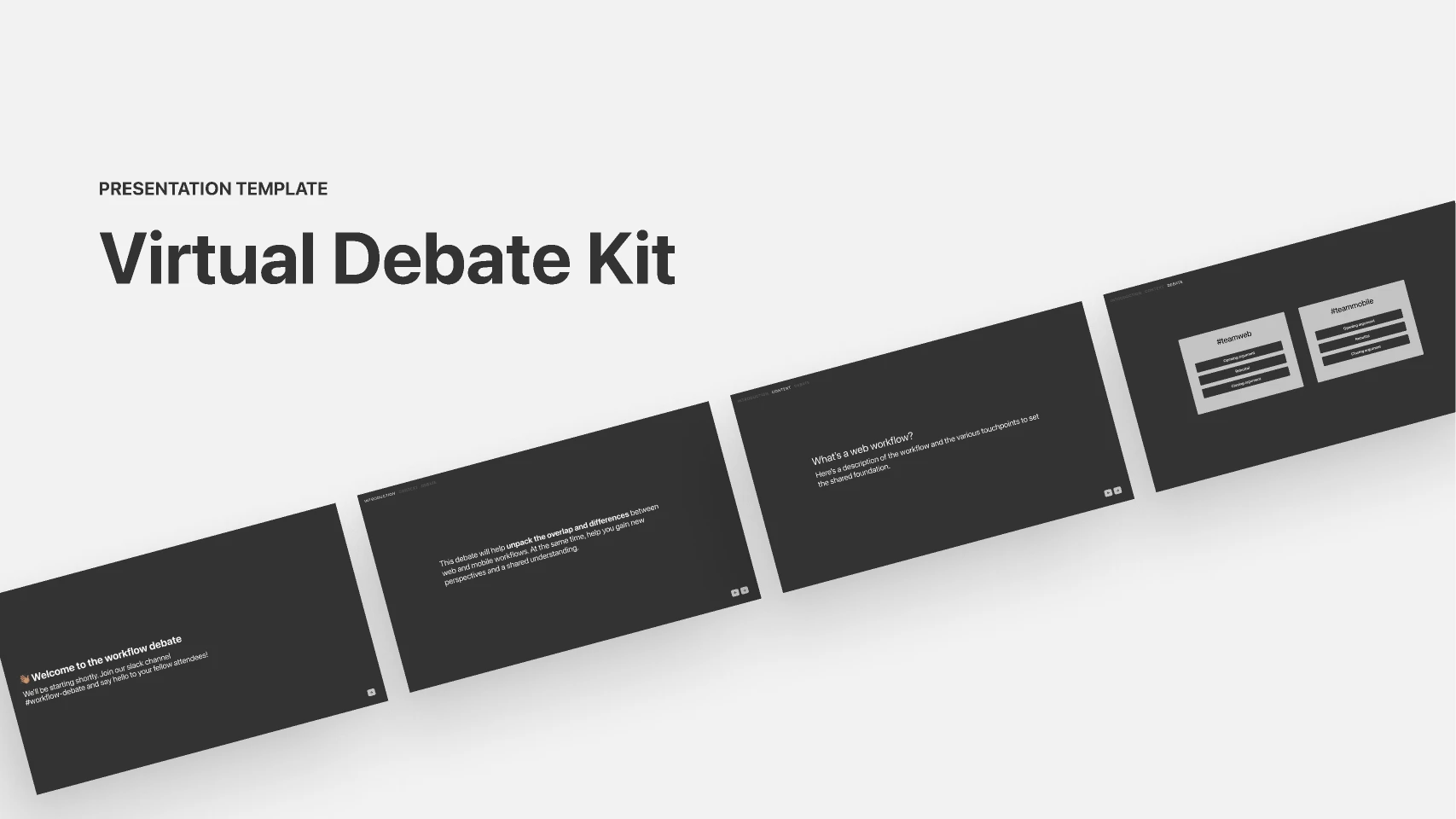 Virtual Debate Kit for Figma and Adobe XD