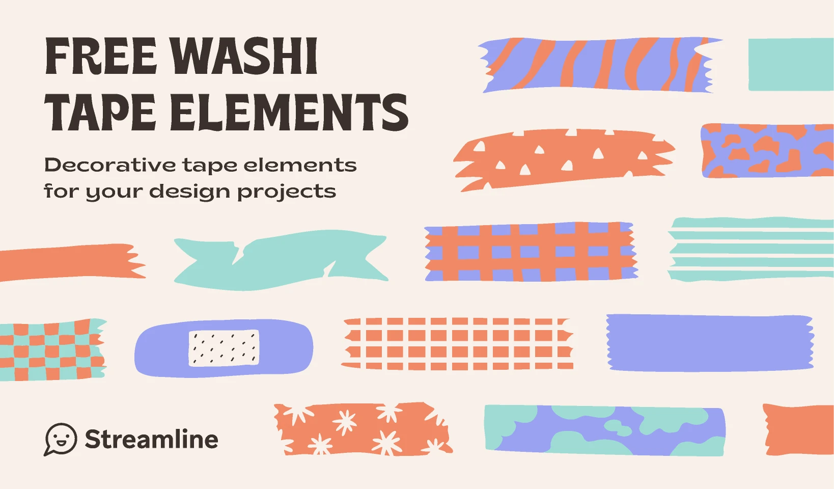 Washi Tapes Figjam for Figma and Adobe XD