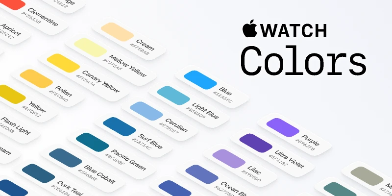 watchOS Colors for Figma and Adobe XD
